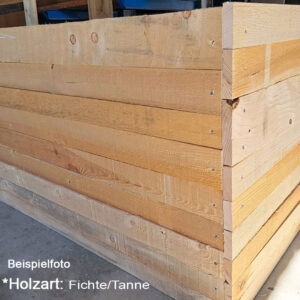 Hochbeet Fichte/Tanne sägerau 100x200x80cm