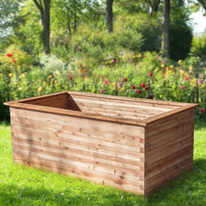 Hochbeet heimische Lärche Kantholz gehobelt 110x200x80cm